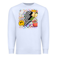 White retro teacher Premium Sweatshirt - Artiststas