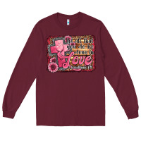 Burgundy let all that you do be done in love Long Sleeve Tee - Jasminsmagicworld