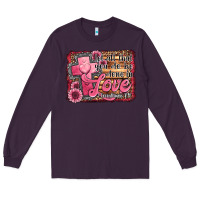 Plum let all that you do be done in love Long Sleeve Tee - Jasminsmagicworld