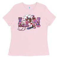 Bubblegum Pink valentines day lpn Ladies Tee - RanaPortraitStore