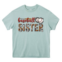 Arona baseball sister with leopard Heavy Core Tee - texasbilliewilder