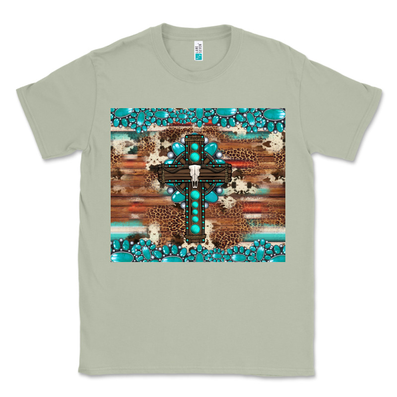 Gemstone And Cross With Cowhide Classic Tee by Artiststas | Teevron