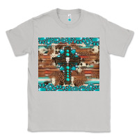 Moon Dust gemstone and cross with cowhide Classic Tee - Artiststas