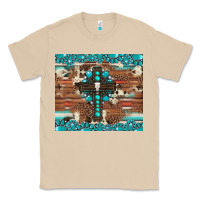 Mushroom gemstone and cross with cowhide Classic Tee - Artiststas