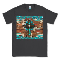 Smoke gemstone and cross with cowhide Classic Tee - Artiststas