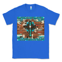 True Royal gemstone and cross with cowhide Classic Tee - Artiststas