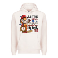 Pale Pink let the field be joyful and all that is in it Premium Hoodie - JahusDesignShop