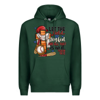 Sports Green let the field be joyful and all that is in it Premium Hoodie - JahusDesignShop