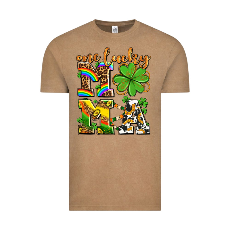 One Lucky Mama Vintage Tee by AdoDesignShop | Teevron