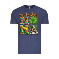 Vintage Denim one lucky mama Vintage Tee - AdoDesignShop