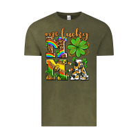 Vintage Olive one lucky mama Vintage Tee - AdoDesignShop