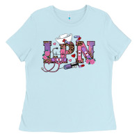 Baby Blue valentines day lpn Ladies Tee - RanaPortraitStore