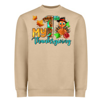 Mushroom my first thanksgiving with turkey Heavyweight Sweatshirt - AdoDesignShop