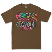 Cacao boots and bling it s a cowgirl thing Premium Tee - Zillion Design Studio