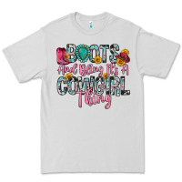Dove Grey boots and bling it s a cowgirl thing Premium Tee - Zillion Design Studio