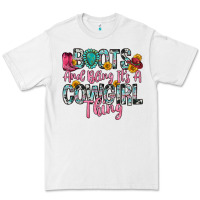 White boots and bling it s a cowgirl thing Premium Tee - Zillion Design Studio