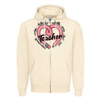 Sandshell valentine's day pencil heart teacher quotes Zipper Hoodie - MaliasSmallBusiness