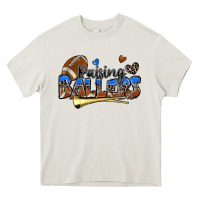 Cream raising ballers football Heavy Core Tee - Zillion Design Studio
