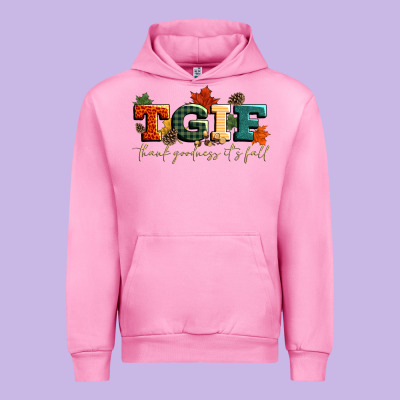 Tgif Thank Goodness Its Fall Urban Hoodie Designed By Cowgirlartshop