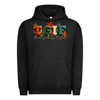 Pigment Black tgif thank goodness its fall Urban Hoodie - CowGirlArtShop