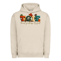 Pigment French Oak tgif thank goodness its fall Urban Hoodie - CowGirlArtShop