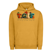 Pigment Peanut Butter tgif thank goodness its fall Urban Hoodie - CowGirlArtShop