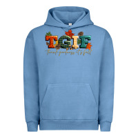Pigment Pebble Blue tgif thank goodness its fall Urban Hoodie - CowGirlArtShop