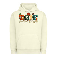 Pigment Pistachio tgif thank goodness its fall Urban Hoodie - CowGirlArtShop