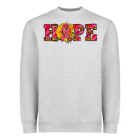 Heather Grey hope sunflower and ribbon Heavyweight Sweatshirt - AdoDesignShop