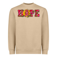 Hope Sunflower And Ribbon Heavyweight Sweatshirt | Teevron