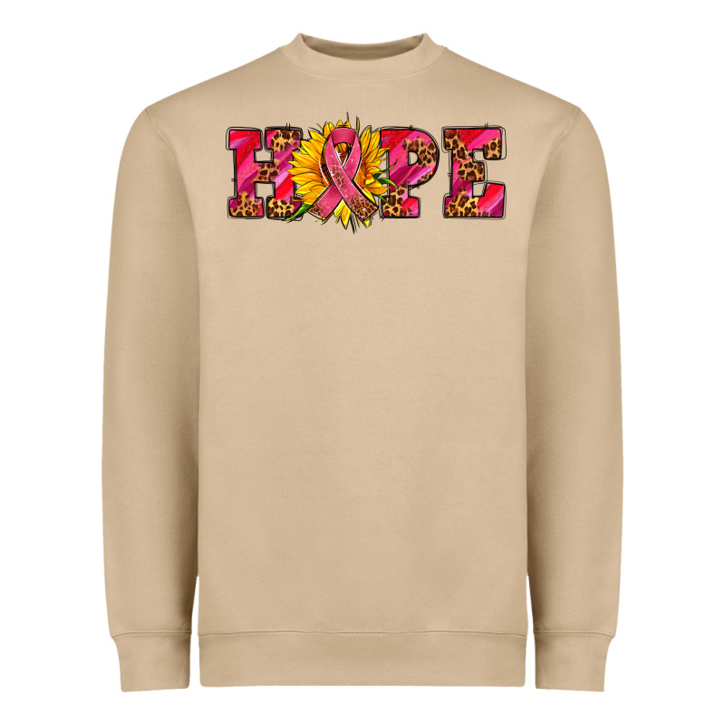 Hope Sunflower And Ribbon Heavyweight Sweatshirt by AdoDesignShop | Teevron