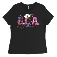 Black valentines day Ladies Tee - RanaPortraitStore