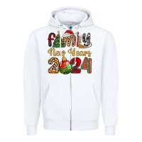 White family new years 2024 Zipper Hoodie - MaliasSmallBusiness