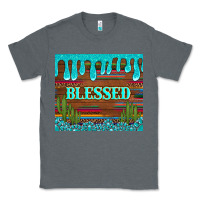 Charcoal Heather blessed annd cactus with gemstone tumbler Classic Tee - Artiststas
