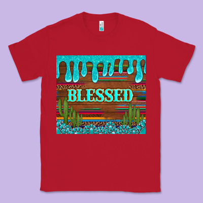 Blessed Annd Cactus With Gemstone Tumbler Classic Tee Designed By Artiststas