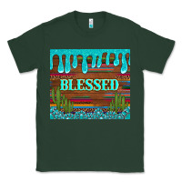 Sports Green blessed annd cactus with gemstone tumbler Classic Tee - Artiststas