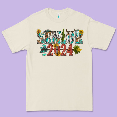 Senior 2024 Premium Tee Designed By Texasbilliewilder
