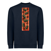 Navy dinosaur ankylosaurus pen wrap Heavyweight Sweatshirt - Artiststas