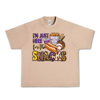Burro i'm just here for the snacks baseball purple and g Urban Heavy Tee - Jasminsmagicworld
