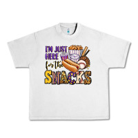Lunar Rock i'm just here for the snacks baseball purple and g Urban Heavy Tee - Jasminsmagicworld