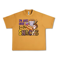 Peanut Butter i'm just here for the snacks baseball purple and g Urban Heavy Tee - Jasminsmagicworld