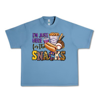 Pebble Blue i'm just here for the snacks baseball purple and g Urban Heavy Tee - Jasminsmagicworld
