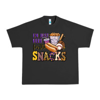 Pigment Black i'm just here for the snacks baseball purple and g Urban Heavy Tee - Jasminsmagicworld