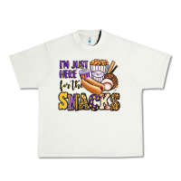 Pistachio i'm just here for the snacks baseball purple and g Urban Heavy Tee - Jasminsmagicworld
