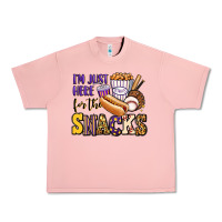 Salmon i'm just here for the snacks baseball purple and g Urban Heavy Tee - Jasminsmagicworld