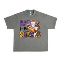 Tornado i'm just here for the snacks baseball purple and g Urban Heavy Tee - Jasminsmagicworld