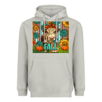 Moon Dust Western Fall Cow Heavyweight Hoodie - LillyAllenDesigns