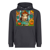 Smoke Western Fall Cow Heavyweight Hoodie - LillyAllenDesigns