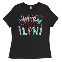 Black wife mom lpn licensed practical nurse Ladies Tee - RanaPortraitStore