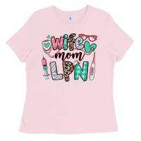 Bubblegum Pink wife mom lpn licensed practical nurse Ladies Tee - RanaPortraitStore